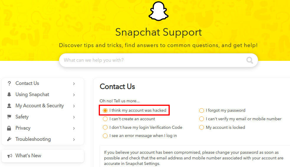 hack snapchat without password
